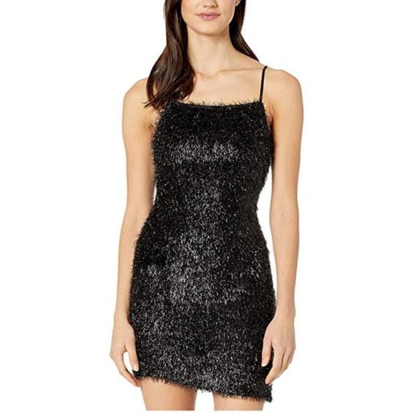 BCBGeneration Fuzzy Mini Dress - Picture 1 of 6